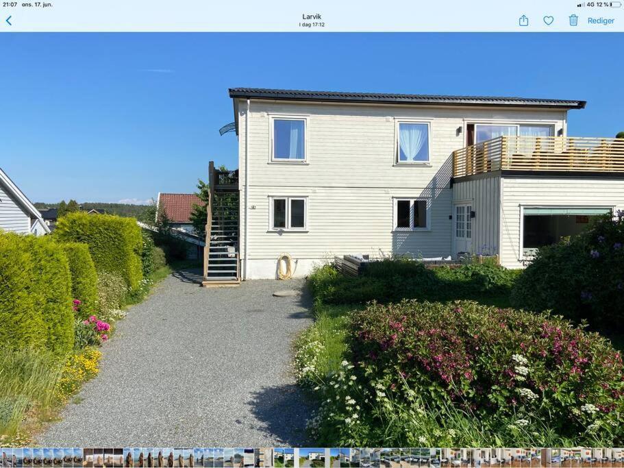 Lys Og Trivelig Leilighet I Larvik Eksteriør billede